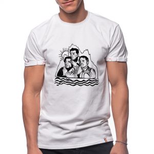 Printed T-shirt “BD CÂND LA MUNTE CÂND LA MARE”