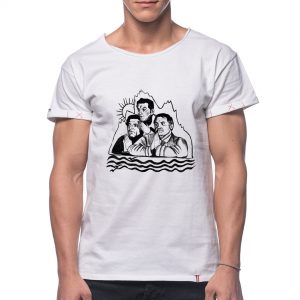 Printed T-shirt “BD CÂND LA MUNTE CÂND LA MARE”
