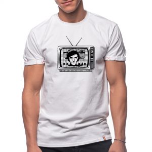 Printed T-shirt “TOMA CARAGIU AND ROMANIAN TELEVISION”