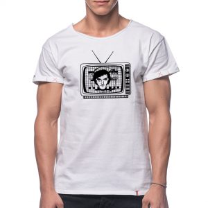 Printed T-shirt “TOMA CARAGIU AND ROMANIAN TELEVISION”