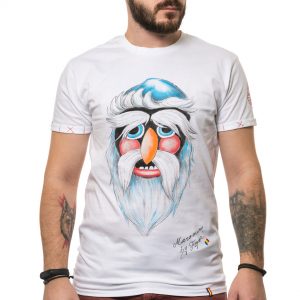 Painted T-shirt ‘TRADITIONAL MASK MARAMURES 2’