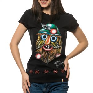 Painted T-shirt ‘TRADITIONAL MASK OLTENIA 1’