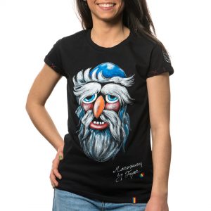 Painted T-shirt ‘TRADITIONAL MASK MARAMURES 2’