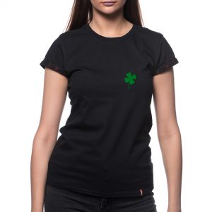 Embroided T-shirt ‘GREEN CLOVER’