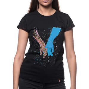 Painted T-shirt “SYMBIOSIS”