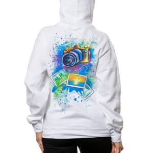 Painted Hoodie “I’M A PHOTOGRAPHER”