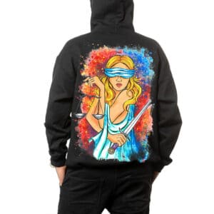 Painted Hoodie “I’M A LAWMAN”