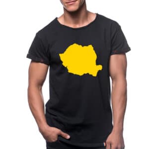Printed T-shirt ‘ROMANIAN MAP’