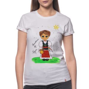 Painted T-shirt “TRANSILVANIA TRADITIONAL COSTUME”