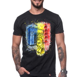 Painted T-shirt “THE COUNTRY OF BRANCUSI”