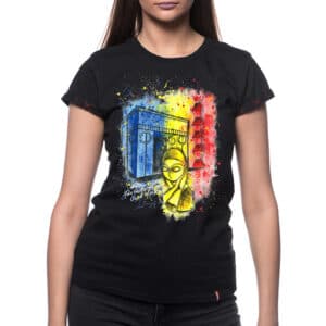 Painted T-shirt “THE COUNTRY OF BRANCUSI”